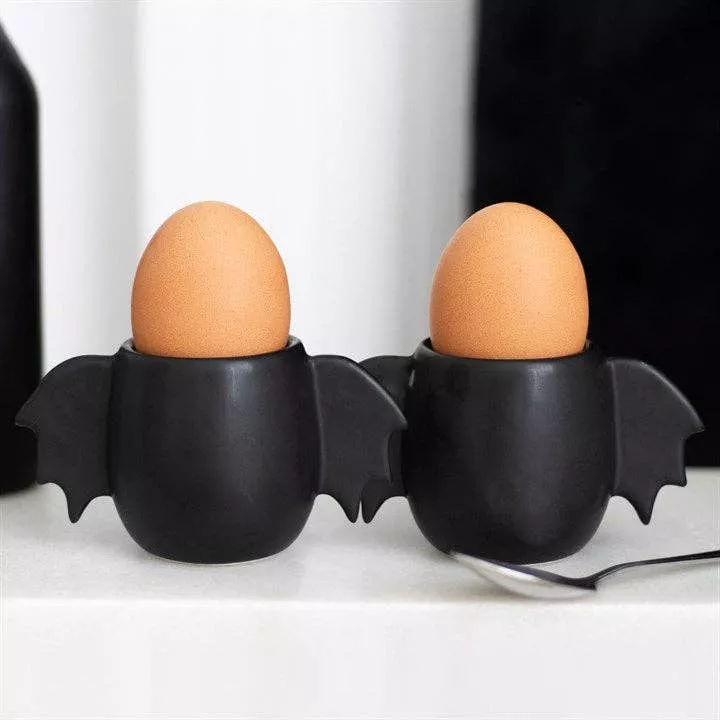 Gothic Bat Wing Halloween Egg Cup