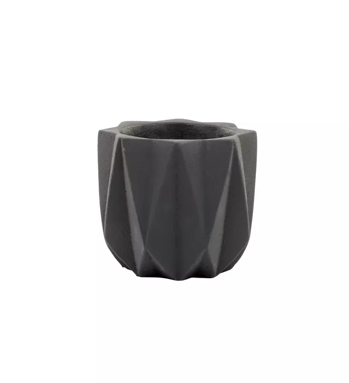 Gray Geometric Planter | Medium | Napco