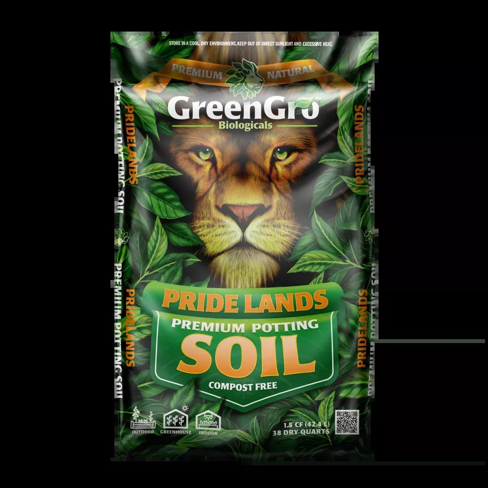 GreenGro Biologicals - Pride Lands Premium Potting Soil 1.5cf Bag