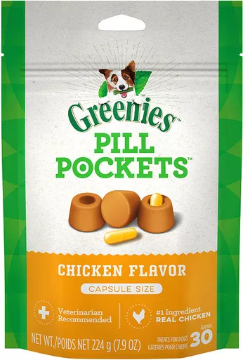 Greenies Pillpocket Dog Chicken Capsule 7.9 oz.