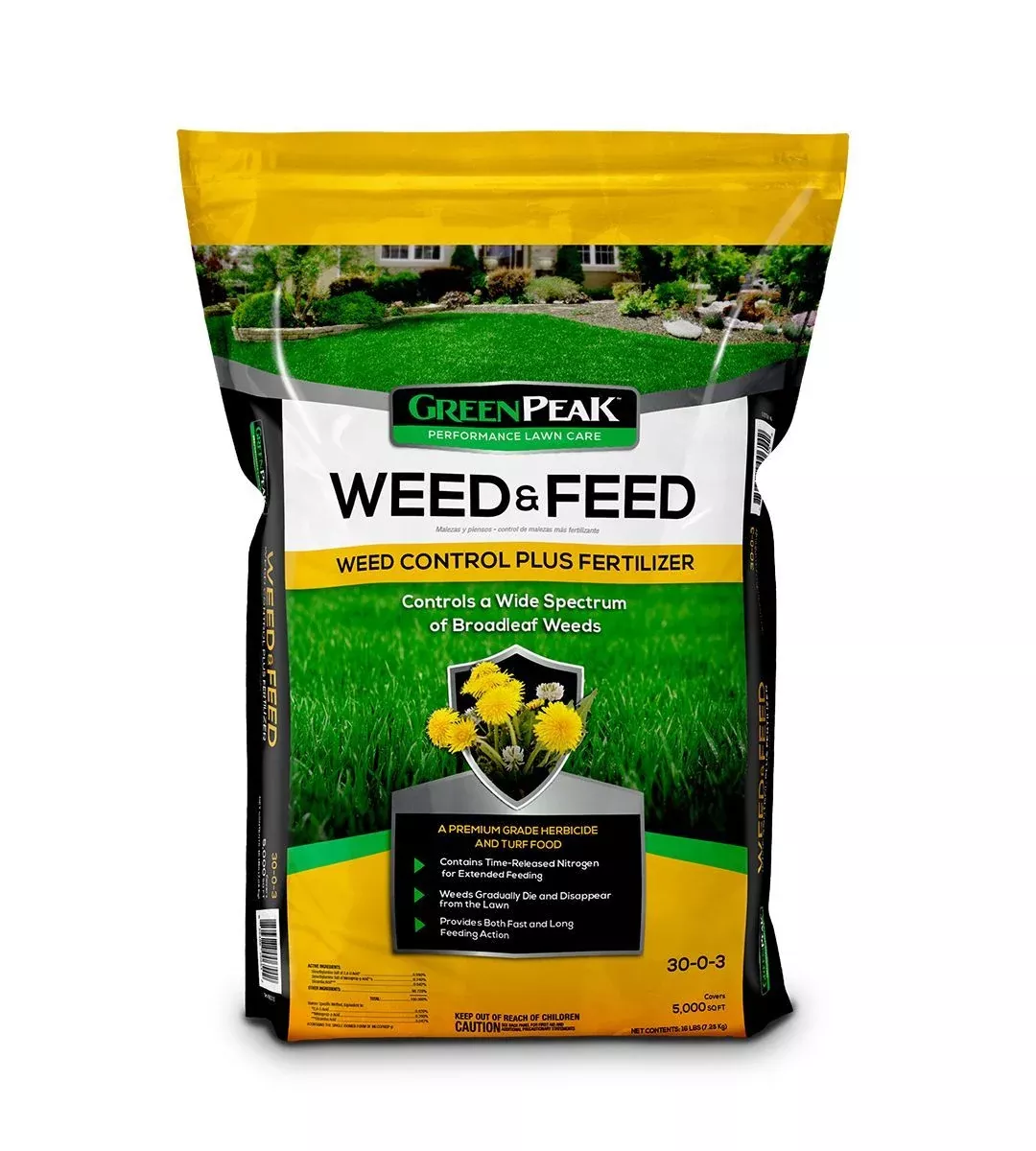 GreenPeak™ Weed & Feed 30-0-3 Weed Control Plus Fertilizer