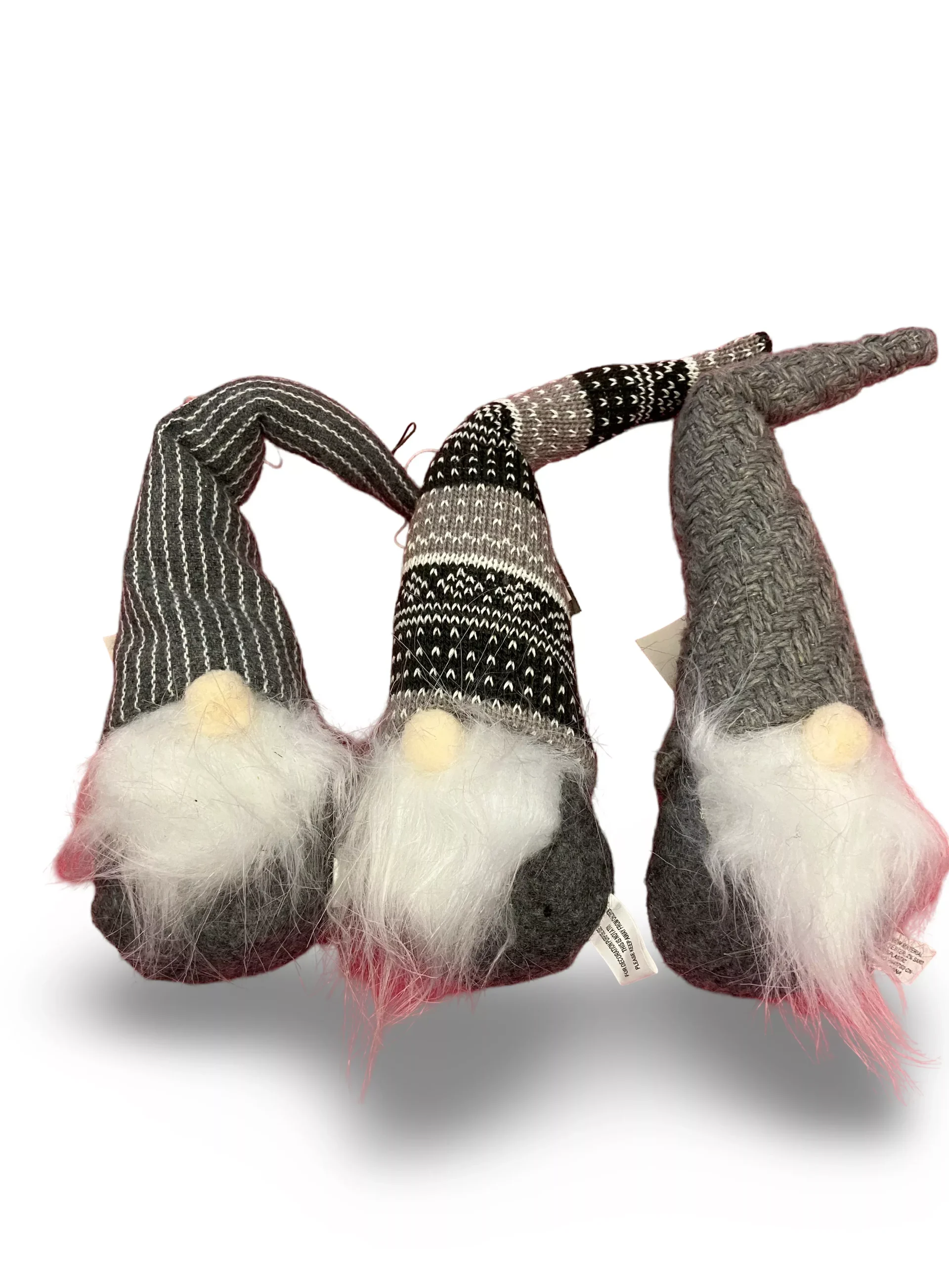 Grey Santa Gnome Ornaments