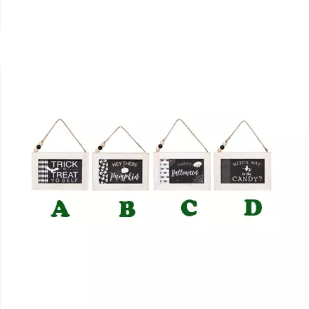 Halloween Hanging Signs, Assorted