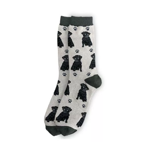 Happy Tails Socks- Black Pug