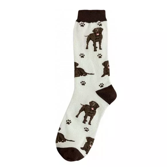 Happy Tails Socks- Chocolate Labrador