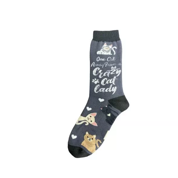 Happy Tails Socks- Crazy Cat Lady
