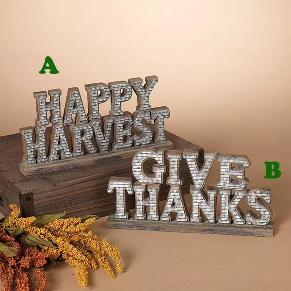 Harvest Inspirational Resin Sign, 13in.