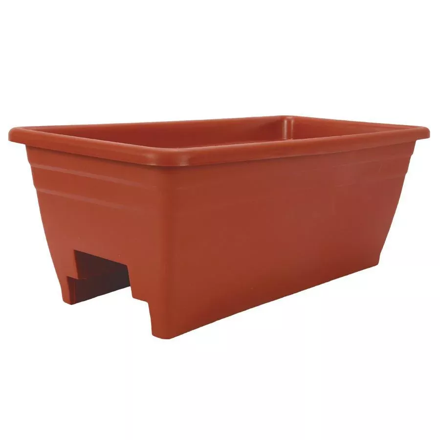 HC 24" Deck Rail Box Planter in Clay 80282116