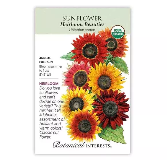Heirloom Beauties Sunflower Seeds