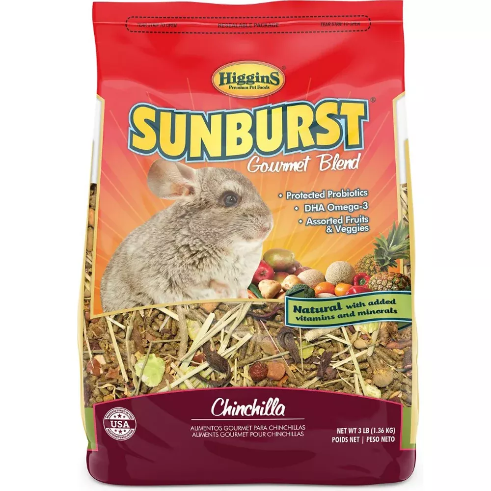 Higgins, Sunburst Chinchilla Food, 3 lb.