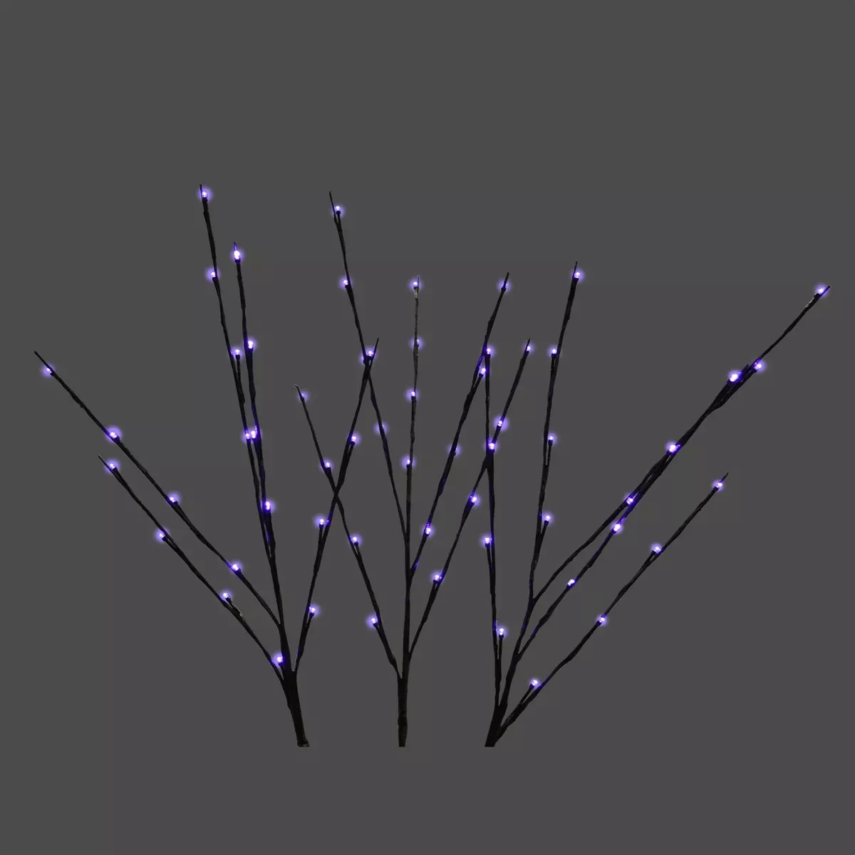 Holiday Bright Lights LED 32" Twigs, Set of 3, Purple