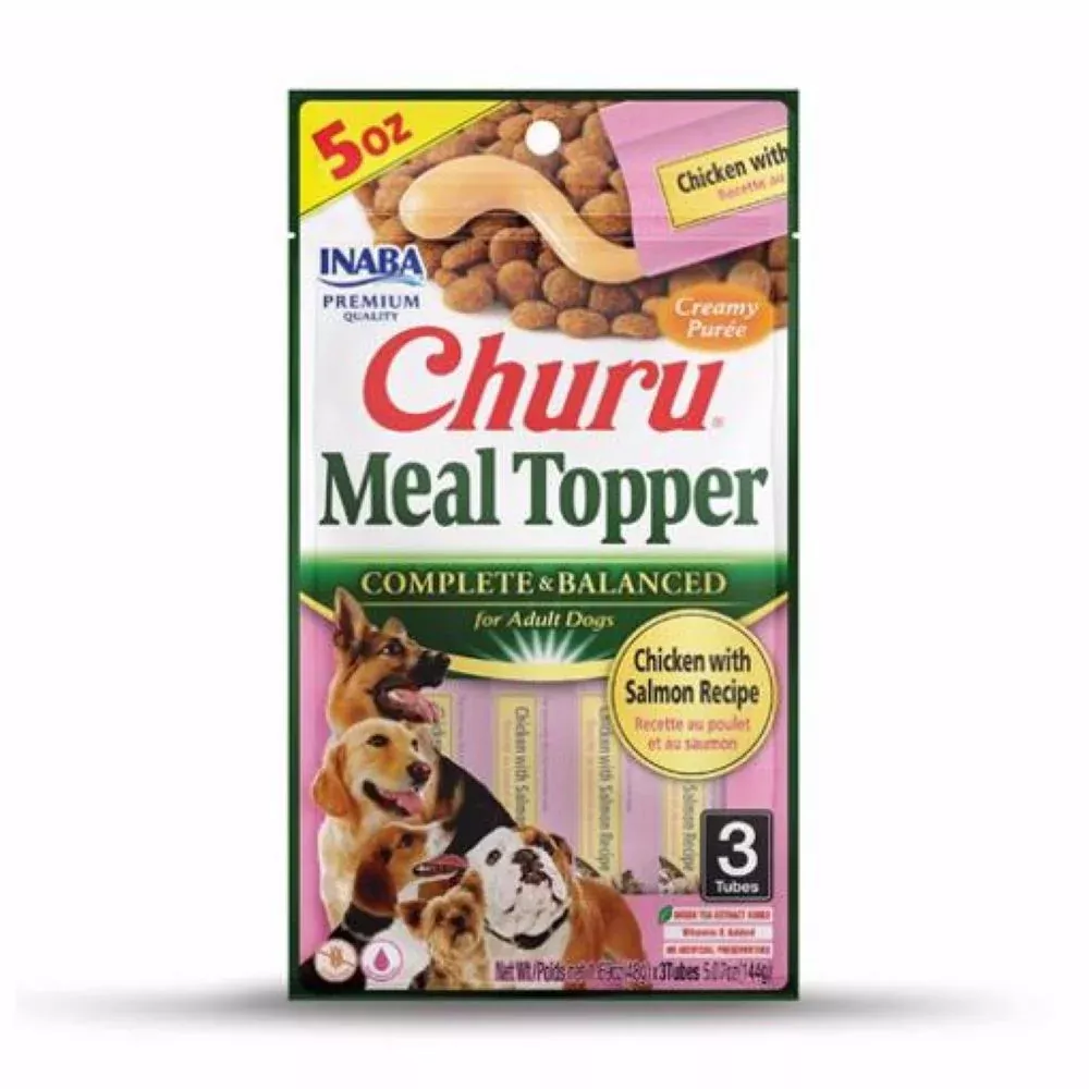 Inaba, Churro Meal Topper Chicken & Salmon,7 oz., 3pk