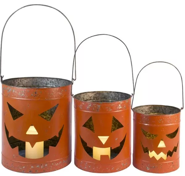 Jack O'Lantern Lantern Set S/3