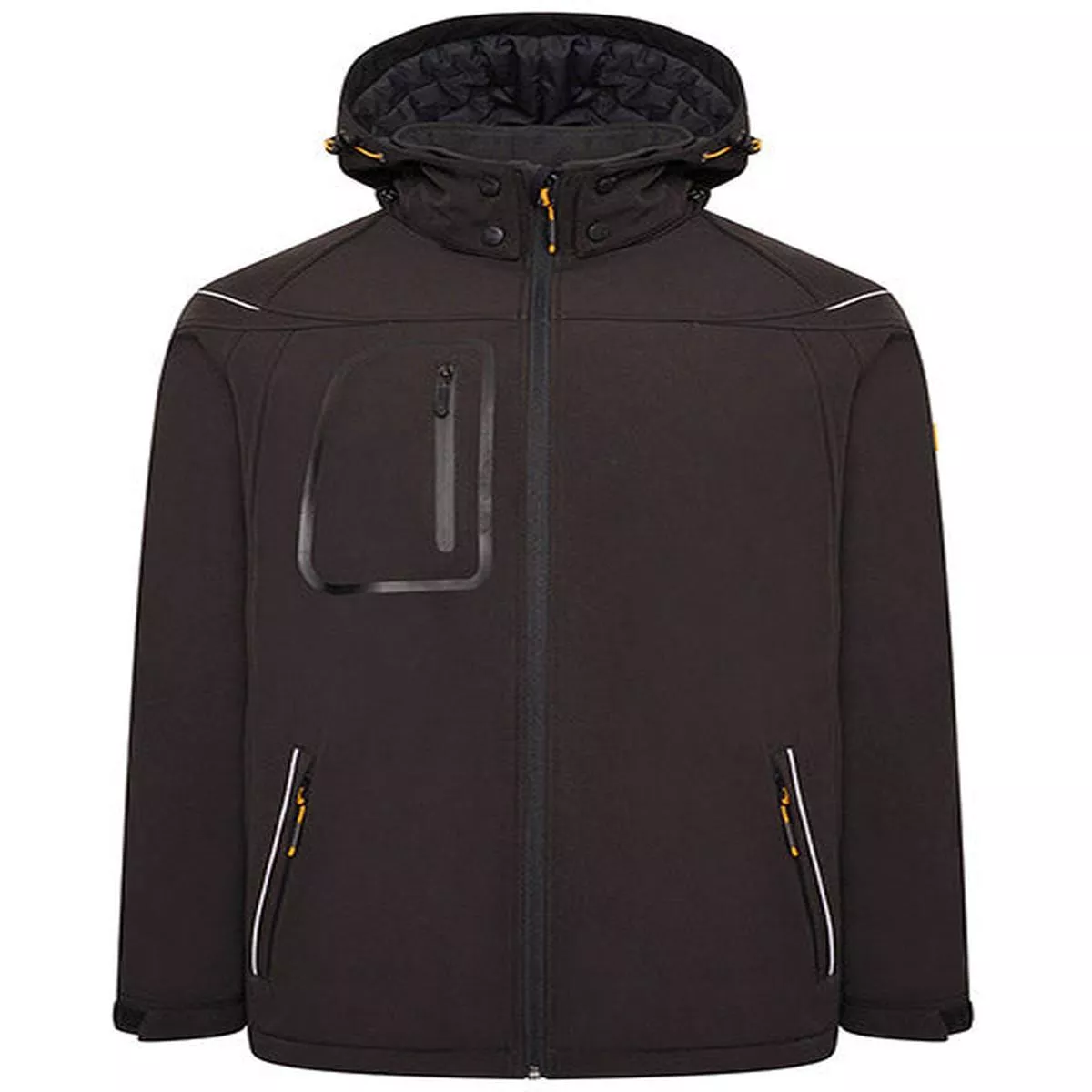 JCB Workwear Trade Hooded Softshell Jacket – {ALL COLOURS / SIZES} – L