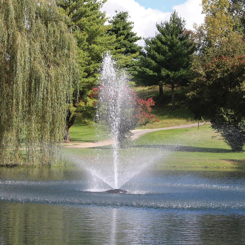 Kasco New 5.1 JF / 5 hp Floating Fountain & Aerator - 7 Fountain Patterns