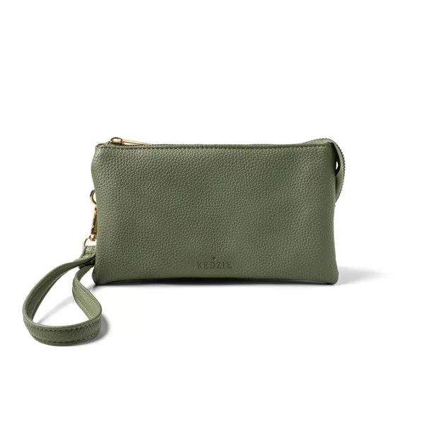 Kedzie Eclipse Green Convertible Wallet Crossbody