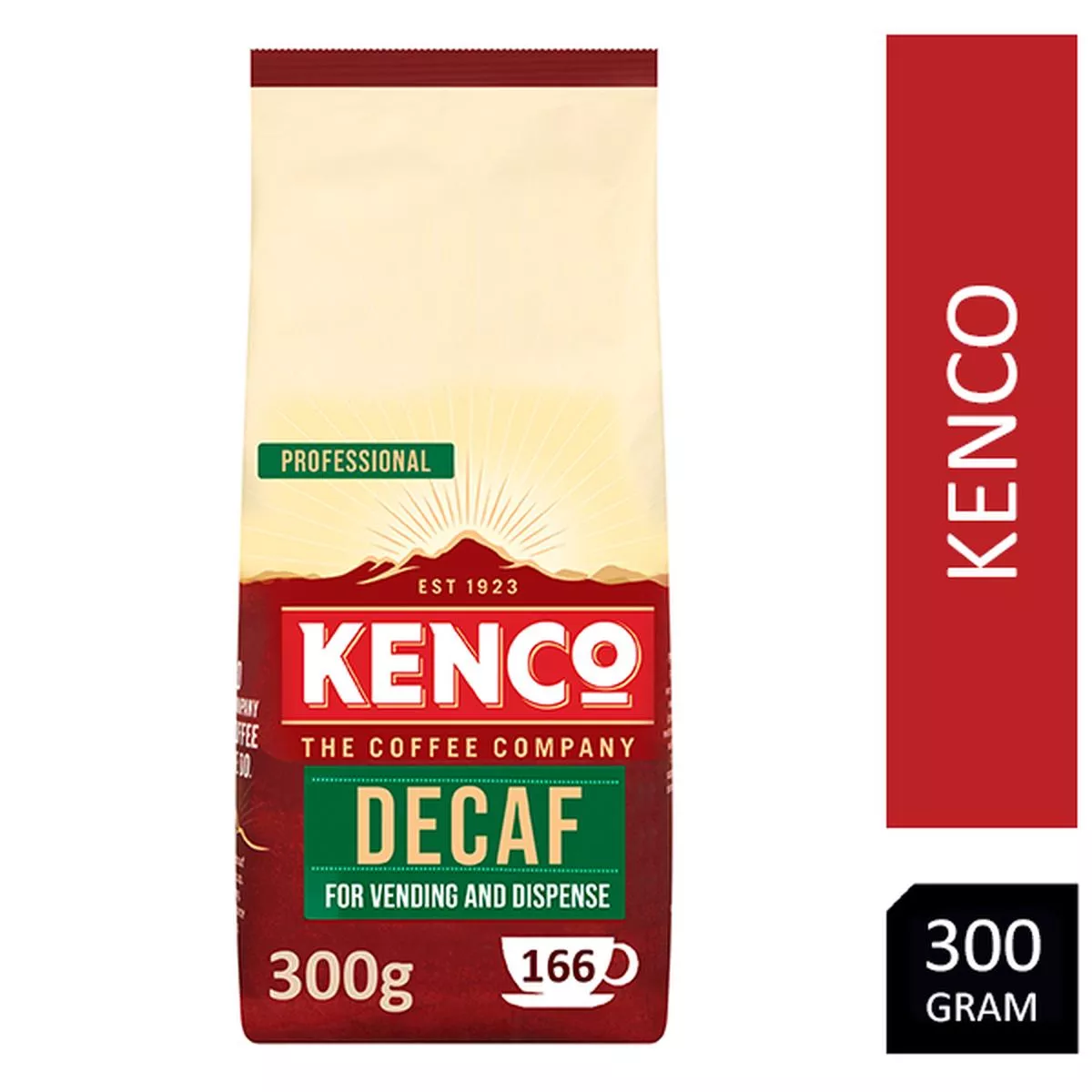 Kenco Decaffeinated Instant Coffee Vending Bag 300g Pack – 10{Case Rate}