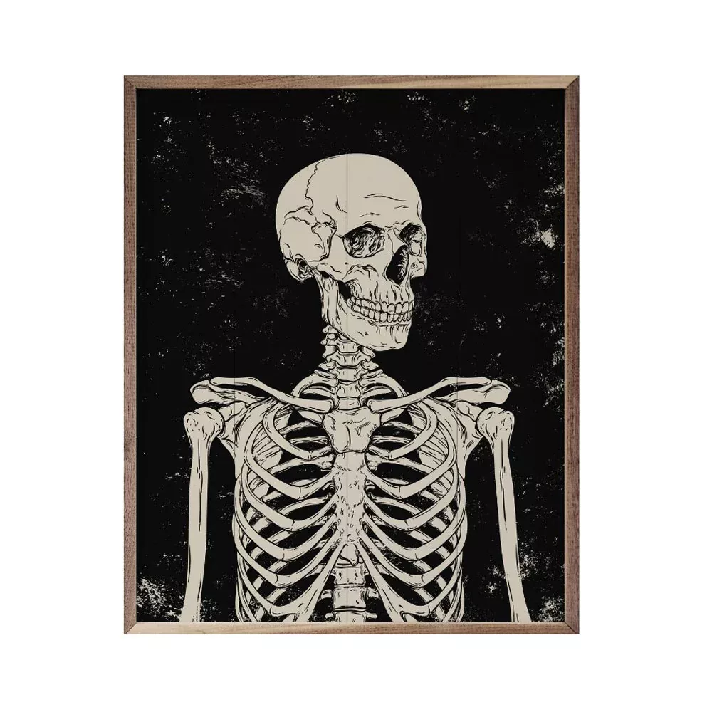 Kendrick Home, Skelly Portrait, Black, 20'' x 16''