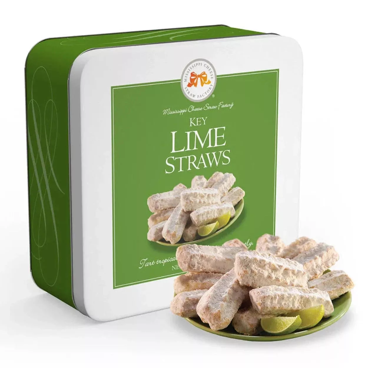 Key Lime Shortbread Straws