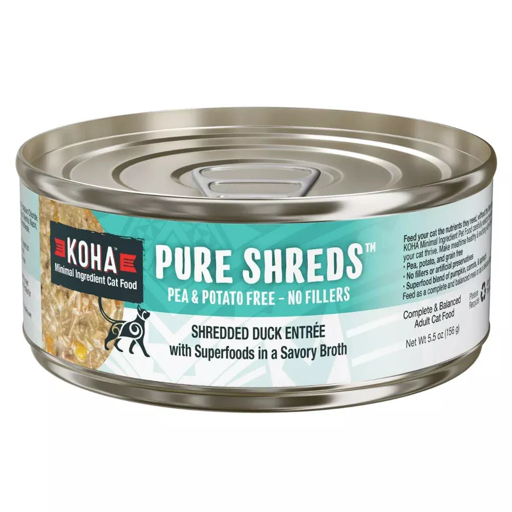 Koha, Grain Free Shredded Duck, 5.5 oz.