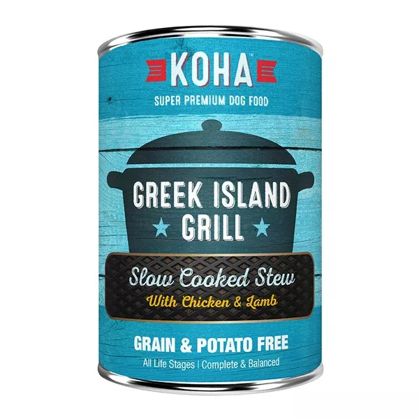 KOHA Greek Island Grill Slow Cooked Stew Dog Food, 12.7 oz. Can