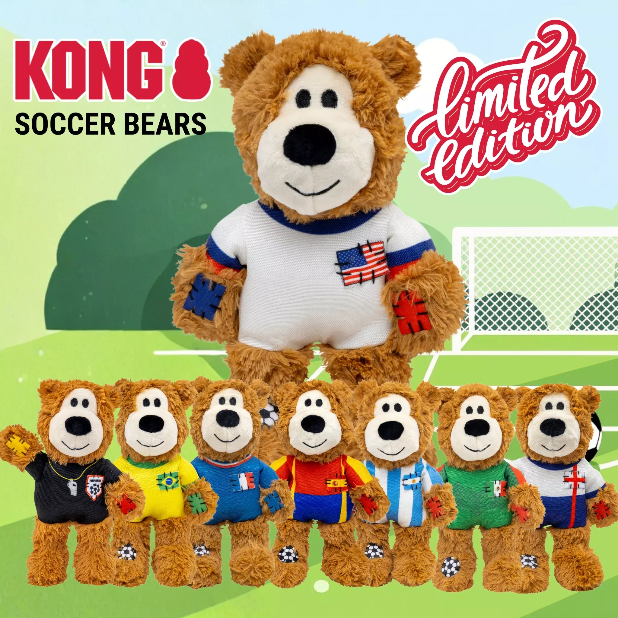 Kong, Limited Edition Wild Knots Soccer Bears