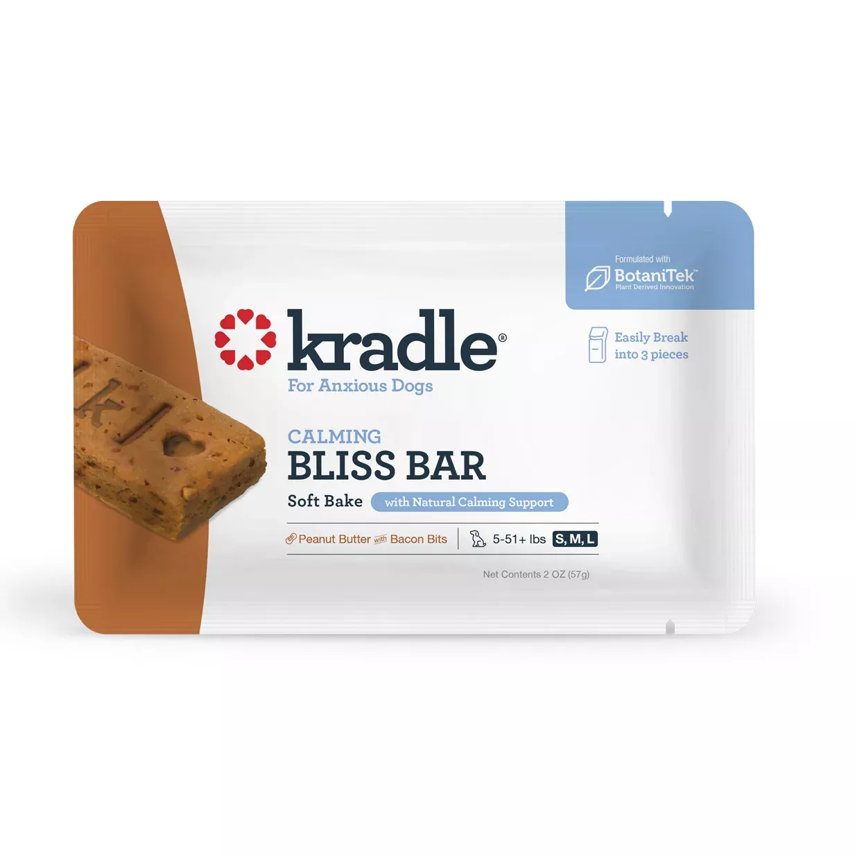Kradle Calming Bliss Bar for Dogs, 2 oz.