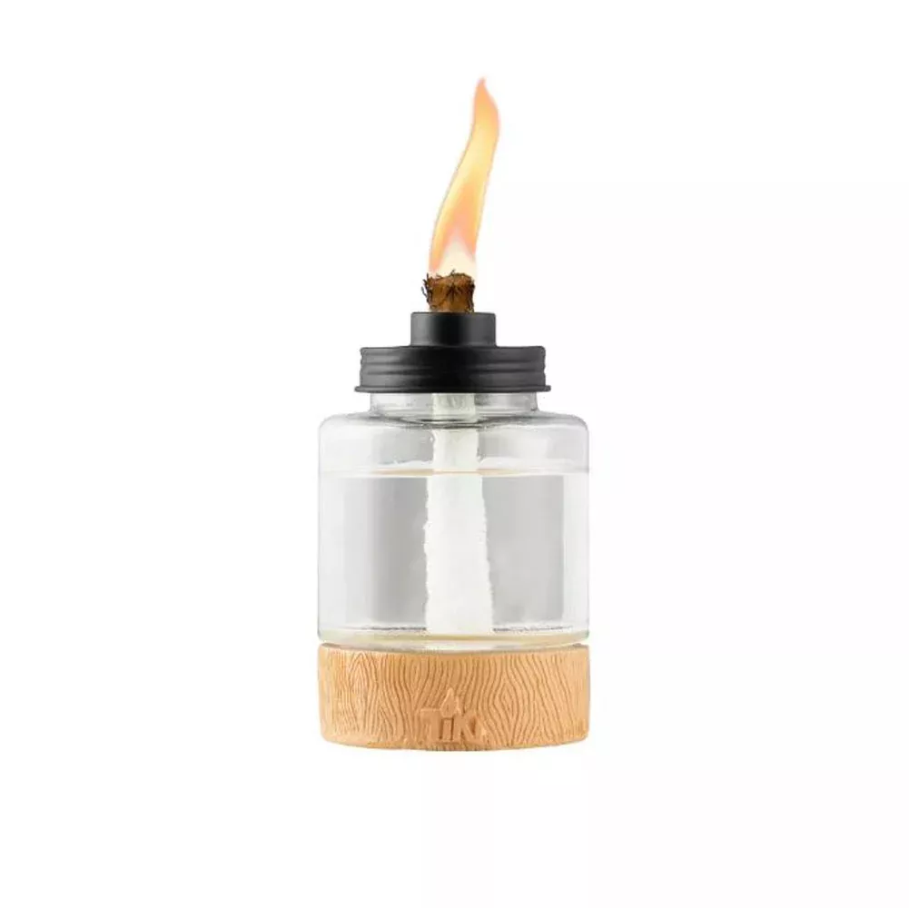 Lamplight, Wood Glass Table Torch