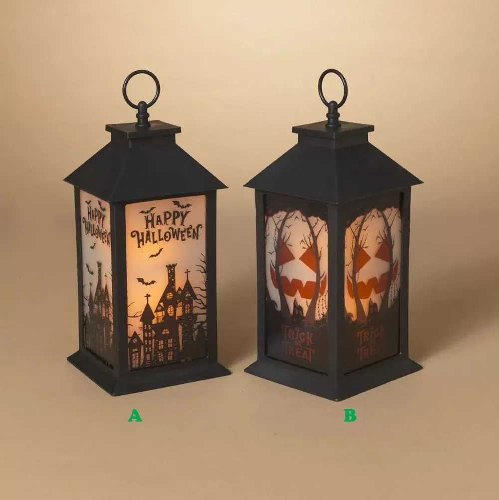 LANTERN 11.8" HLWN B/O LED CNDL