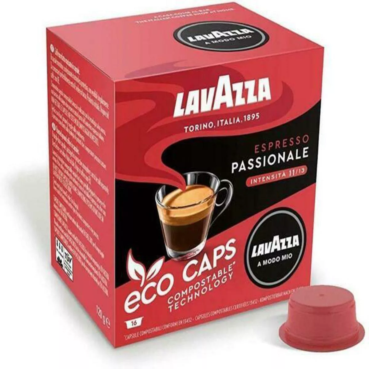 Lavazza A Modo Mio Espresso Passionale Eco Caps 16 Capsules – 1 x 16 {16}