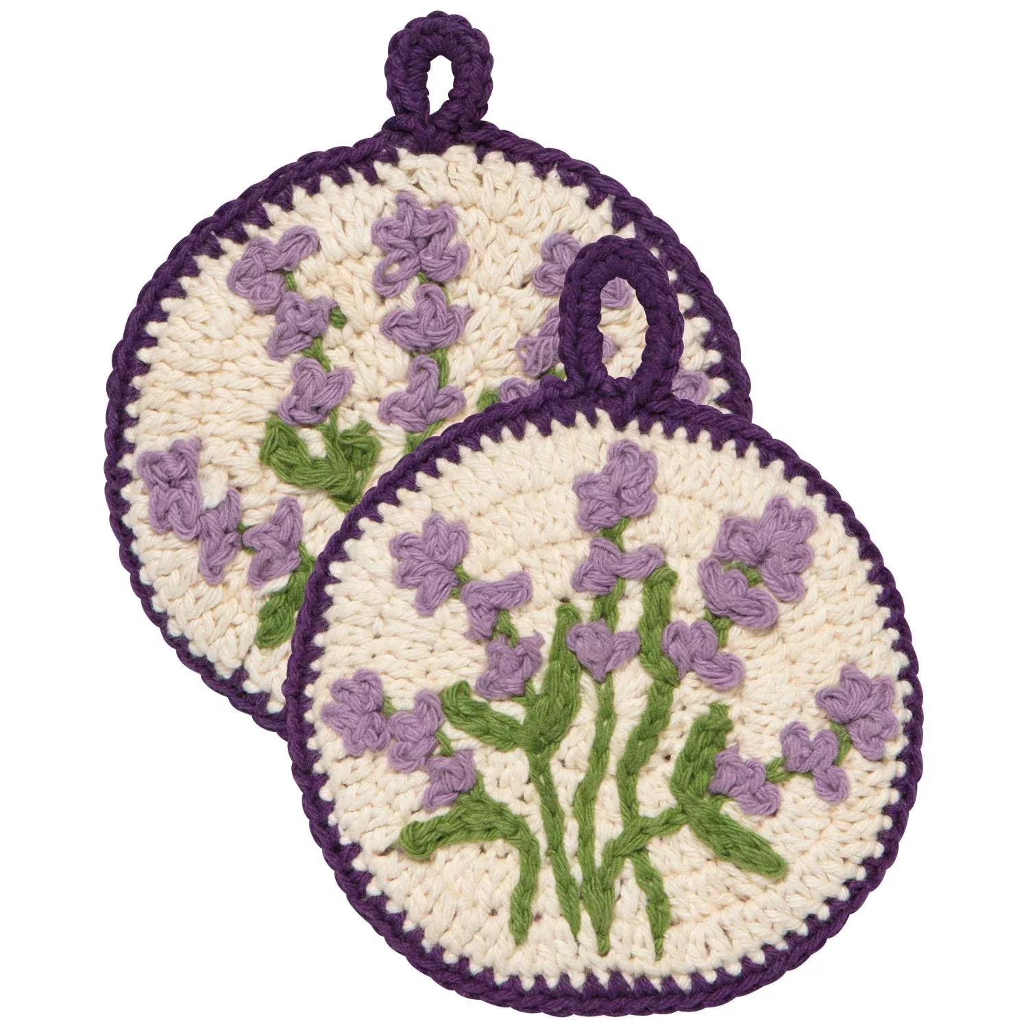 Lavender Crochet Sponge Set