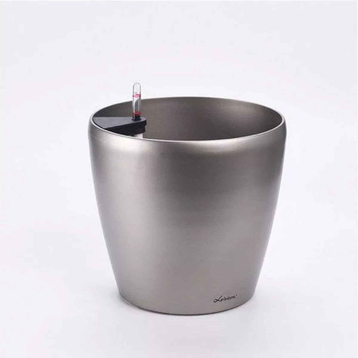 Leizisure Self-Watering Round Planter – Smoke Grey | 37*36