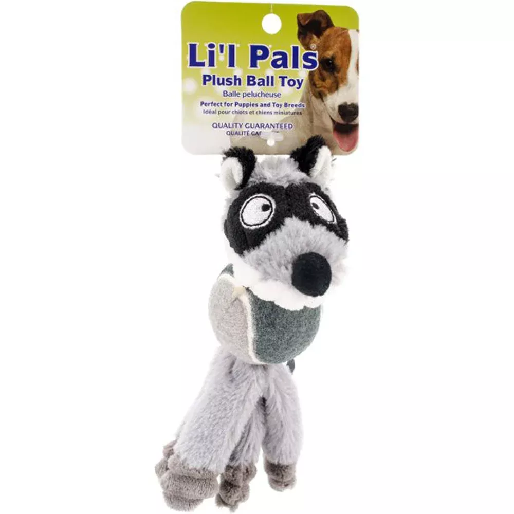 Li'l Pals, Plush Ball Toy, Racoon