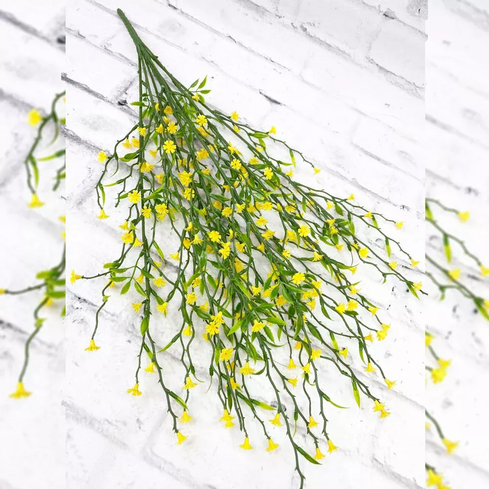 Liberty Floral, Twig Flower Spray, Yellow