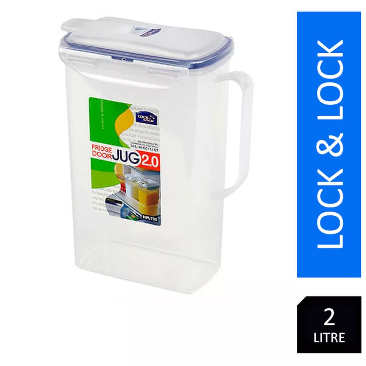 Lock & Lock Rectangular Fridge Door Jug 2 Litre – 1