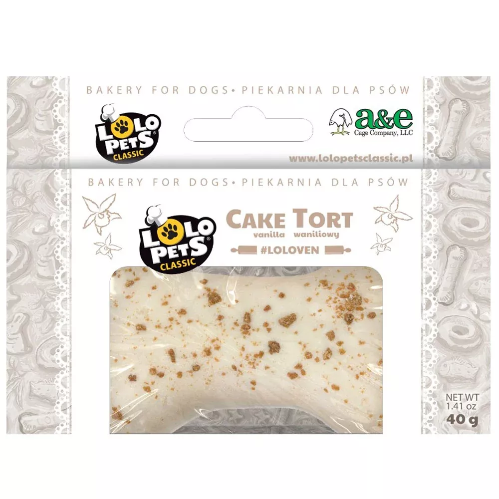 Lolo Pets, Mini Bone Shaped Vanilla Cake for Dog, 1.41 oz.