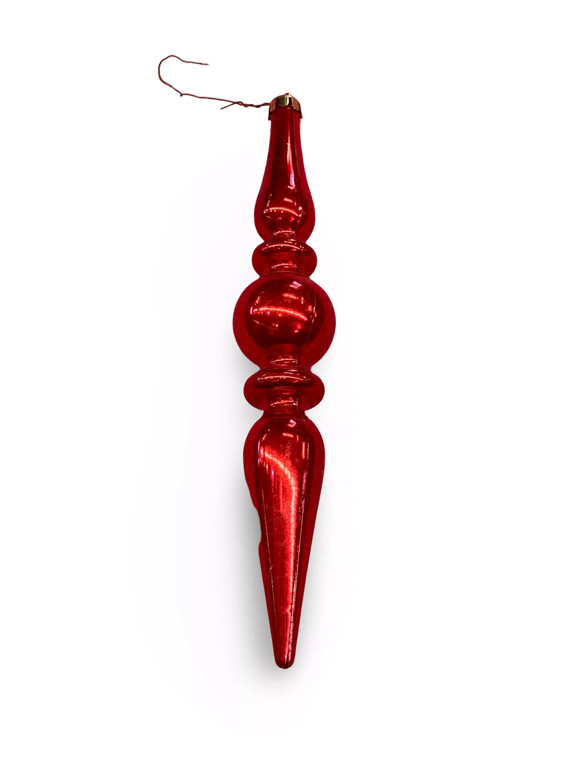 Long Red Drop Ornament