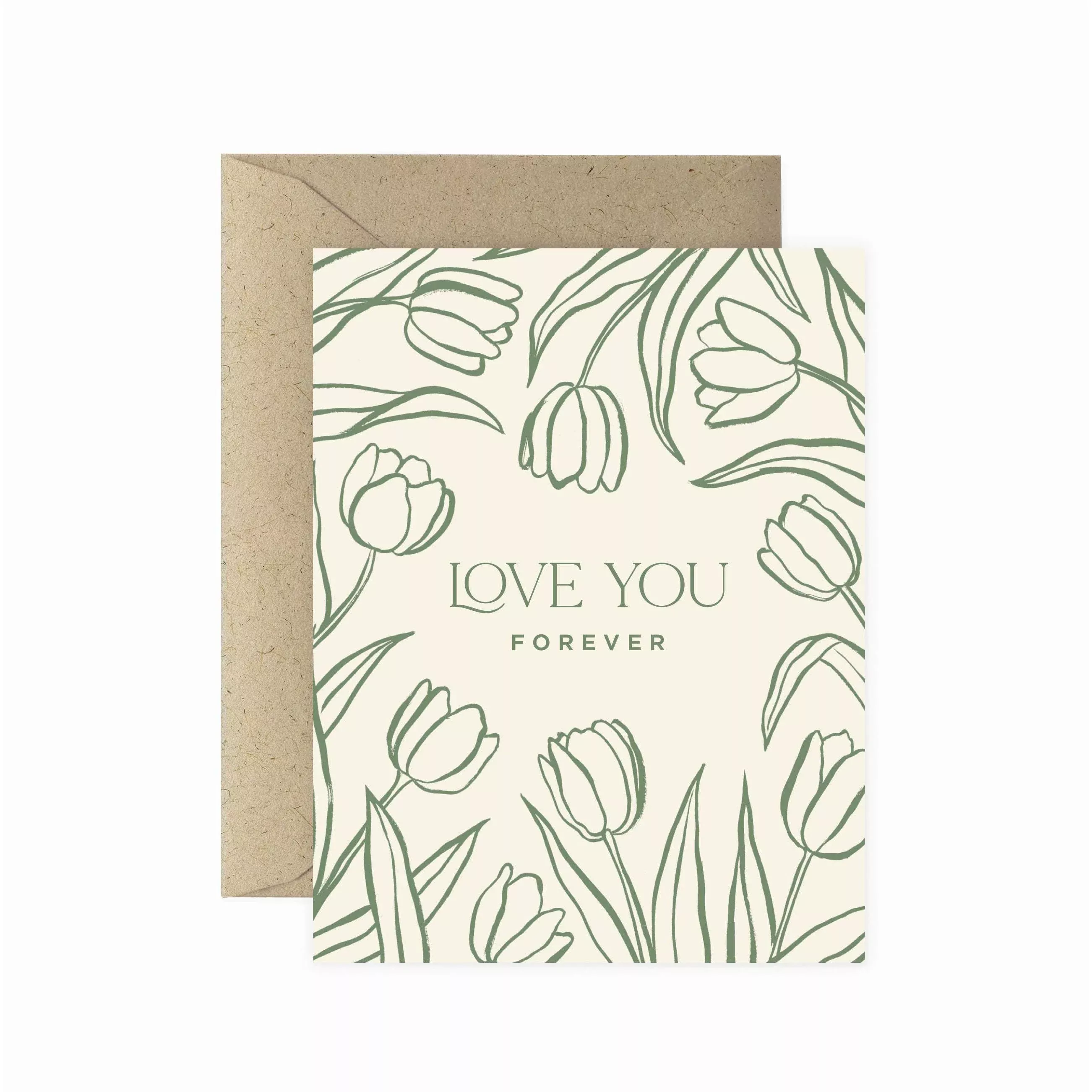 Love Forever Tulips Greeting Card | Valentine's & Friendship