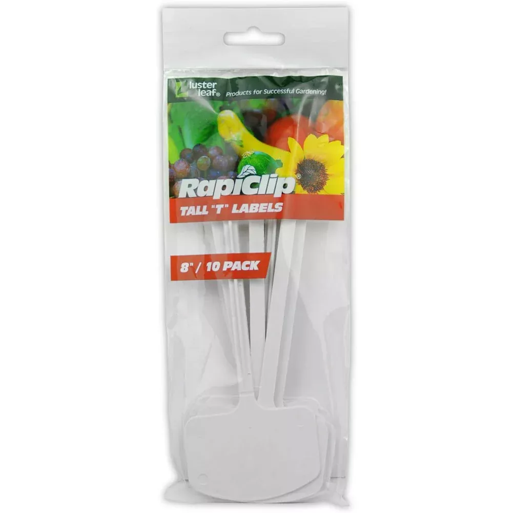 Luster Leaf, Rapiclip 8.9" Tall T Plant Labels Large, 10pk