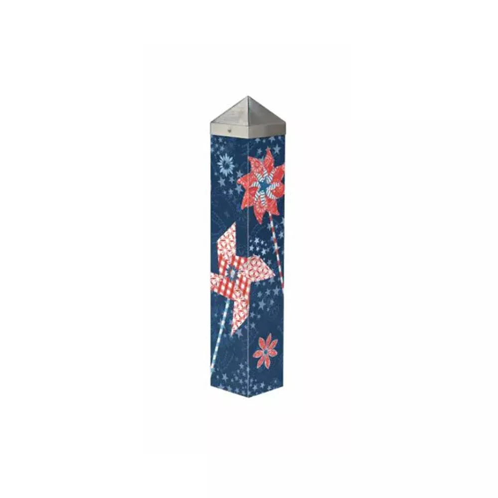 Magnet Works, Patriotic Pinwheels Art Pole, 20"