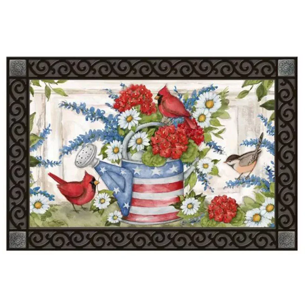 Magnet Works, Stars & Stripes Watering Can Mat mate