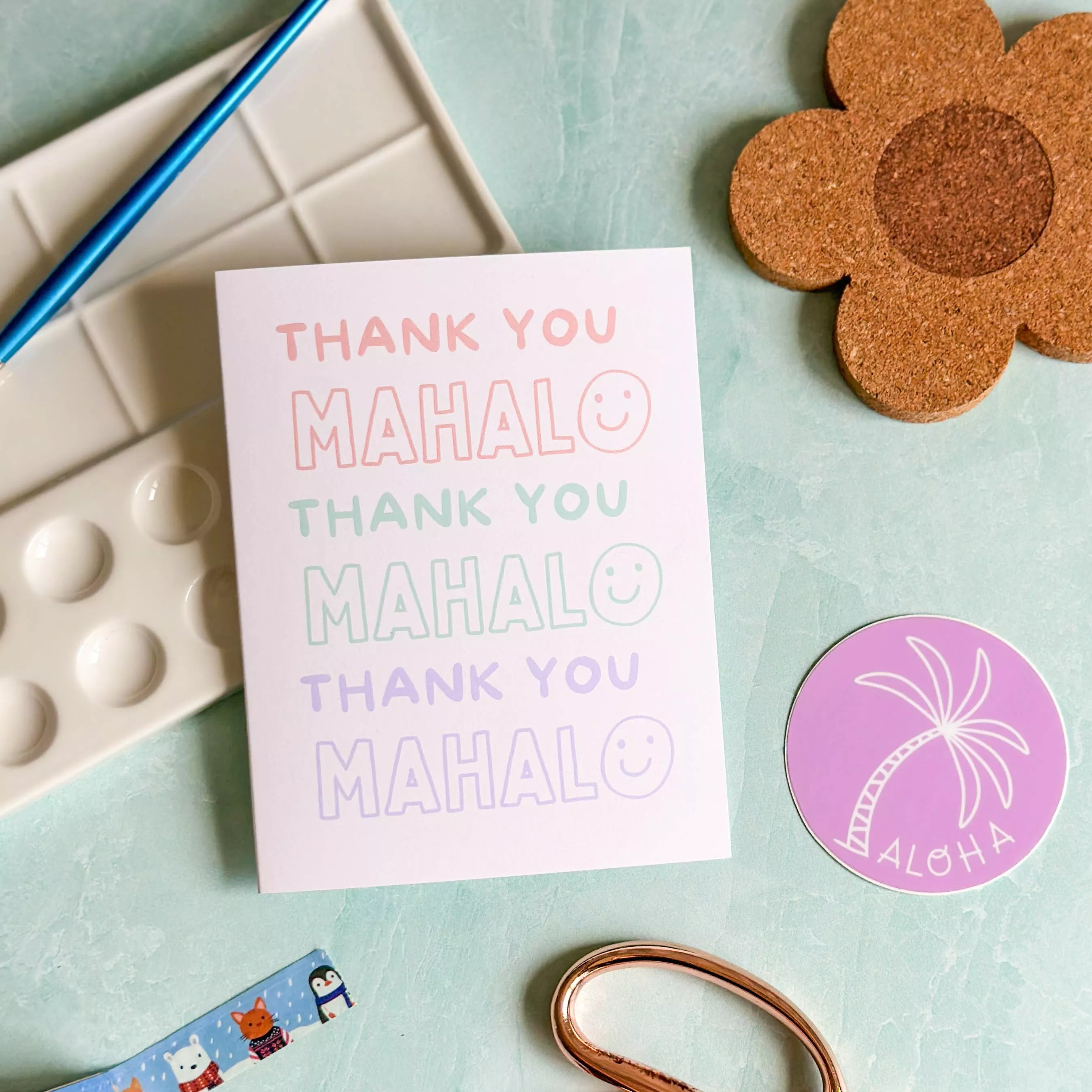 Mahalo - Thank You Card