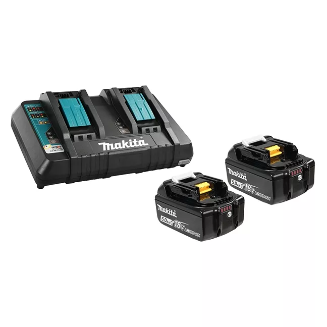 Makita Y-00359 18V Battery and Dual-Port Rapid Charger Kit