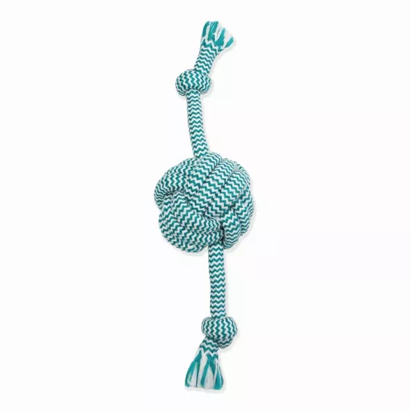 Mammoth Large Monkey Fist Ball with Rope Ends, Color Varies, 18"