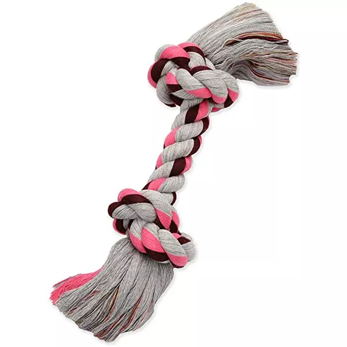 Mammoth Premium Flossy Chews 2 Knot Rope, Small