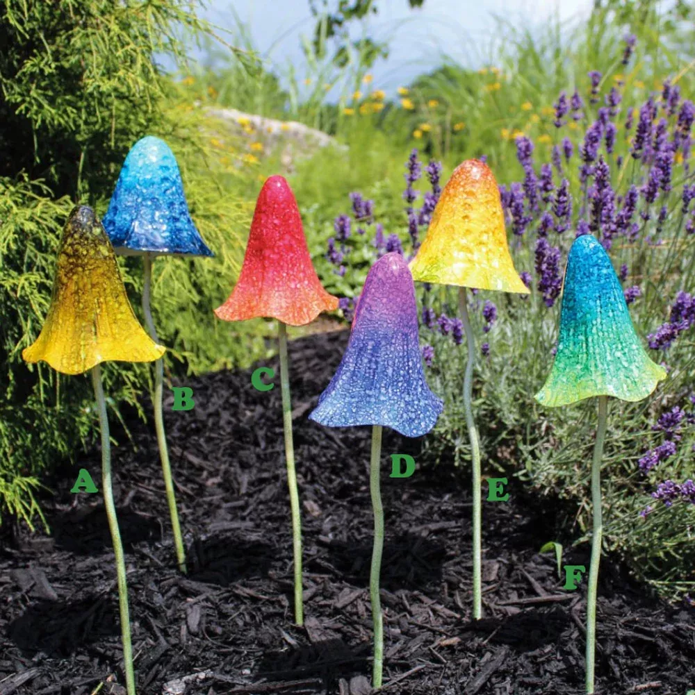 Marshall, Colorful Mushrooms, 6 Assorted and Sold Individually