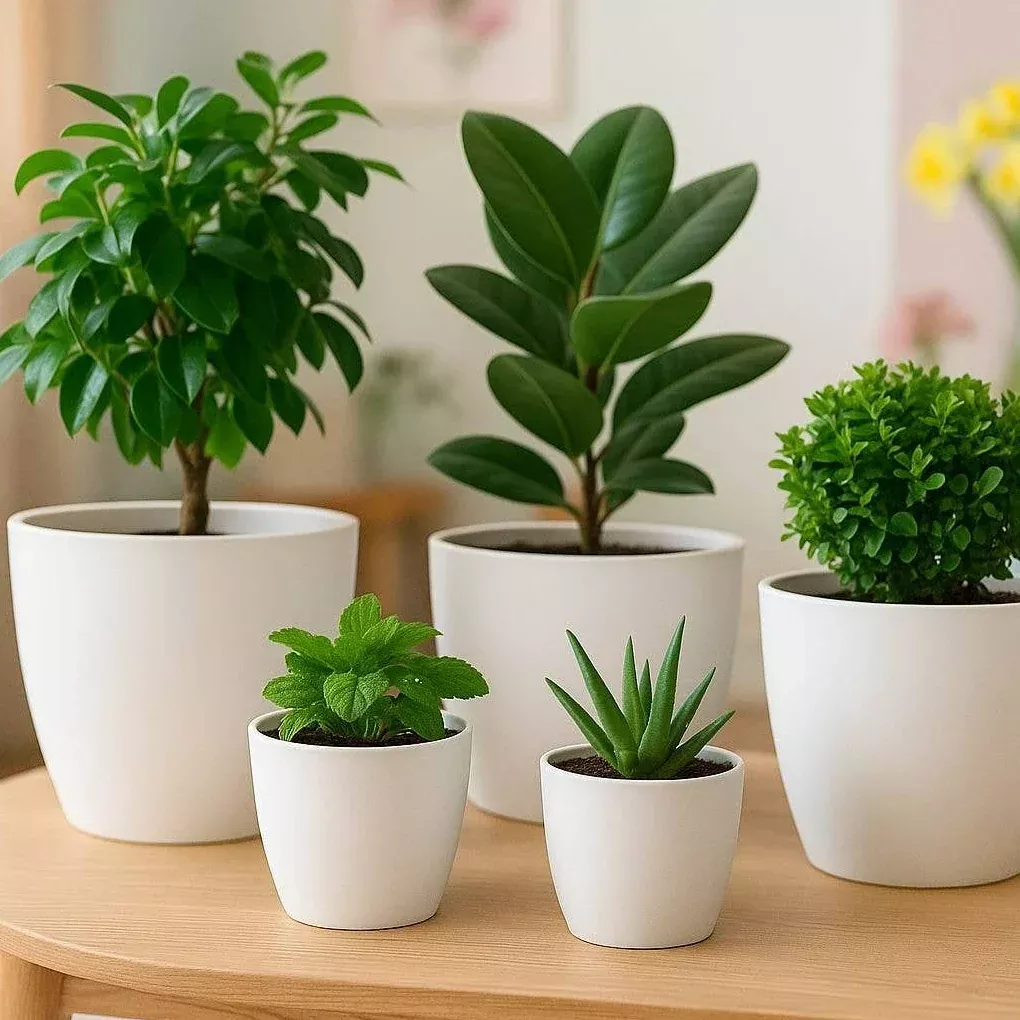 Matte Plastic Planter