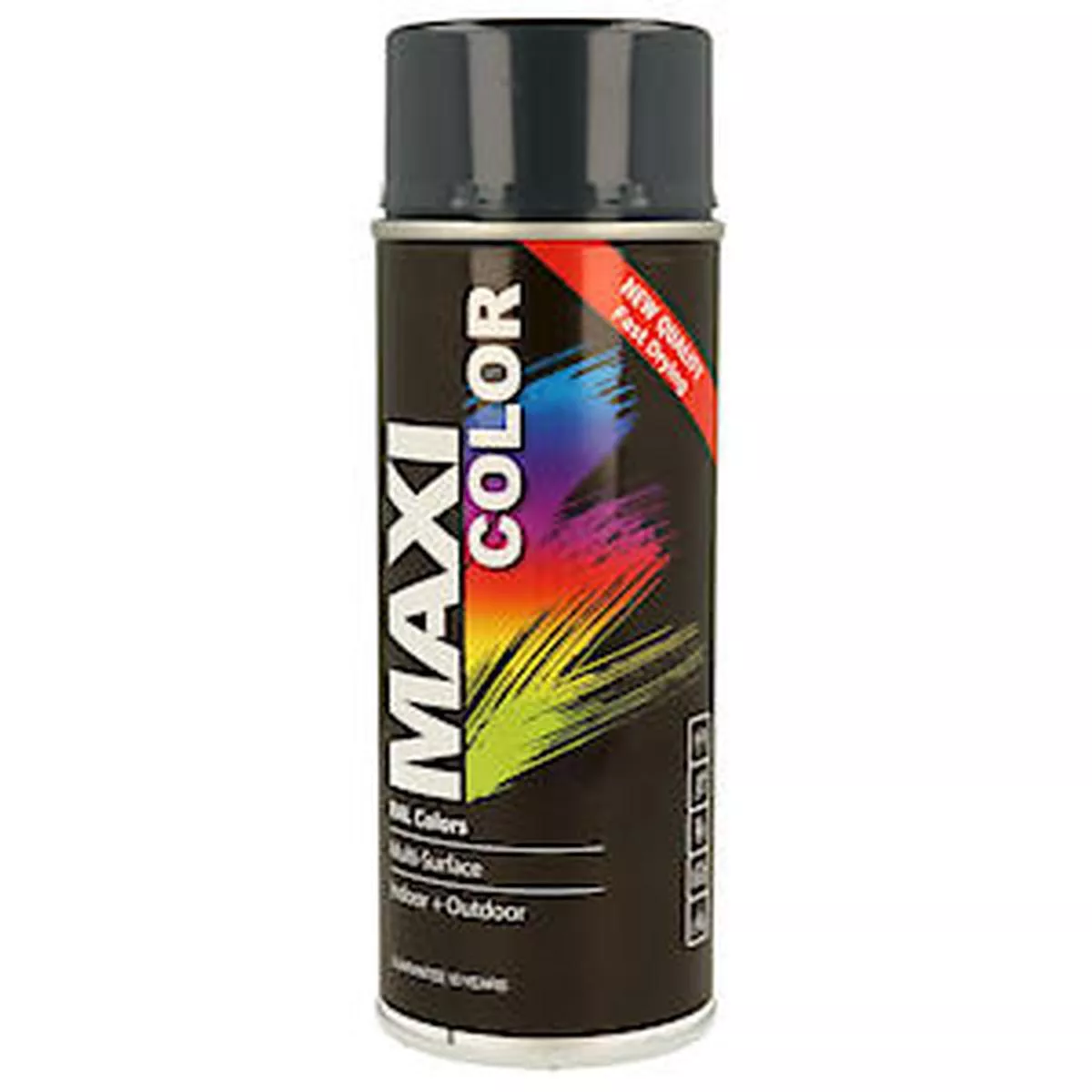 MAXI COLOR Quick Drying Spray Paint Gloss Anthracite Grey 400ml – Default Title