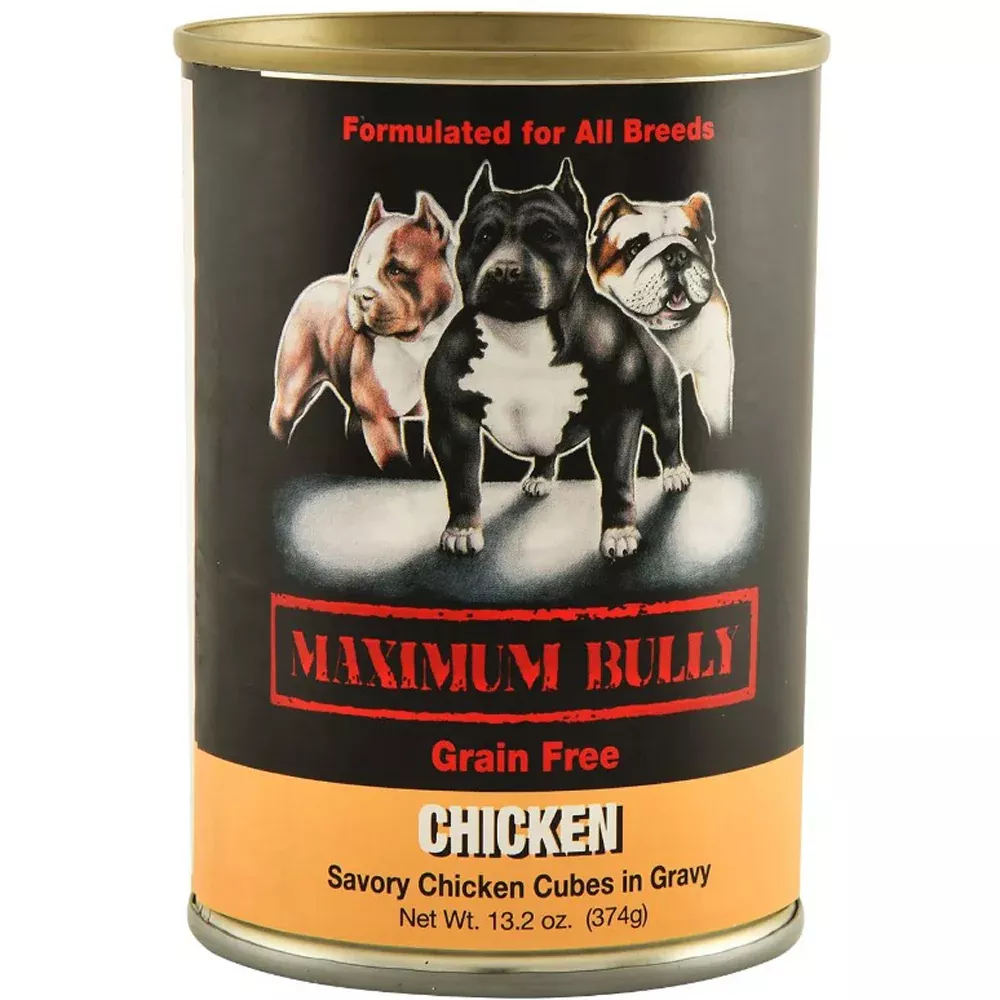 Maximum Bully, Savory Chicken Cubes in Gravy, 13.2 oz.
