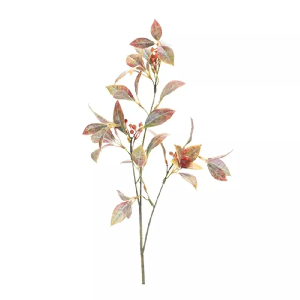 Melrose International, Leaf W/ Berry Spray, 25"